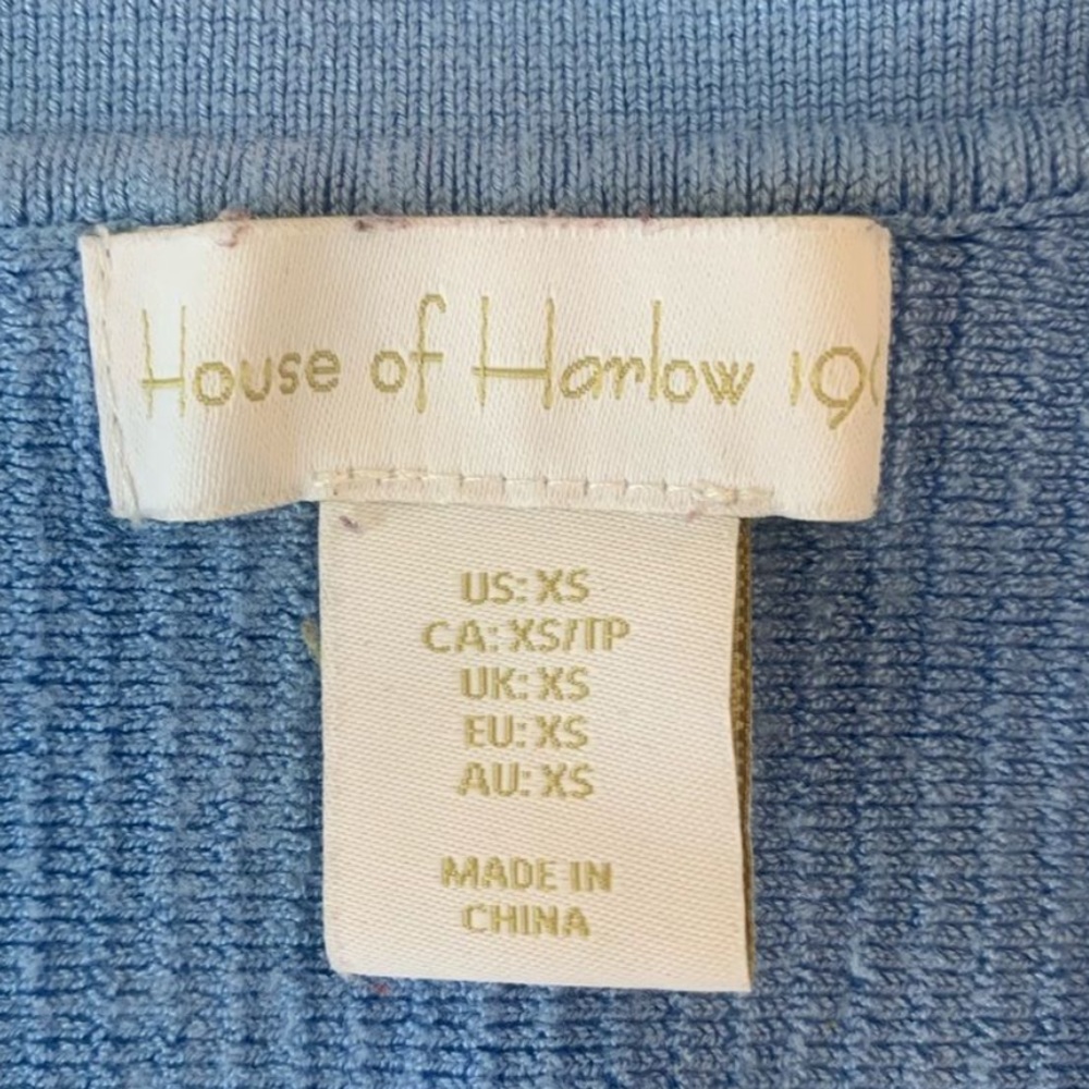 House of Harlow blue collared dress size XS - Picture 3 of 4